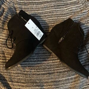 Women's Bessie Microsuede Wedge Fashion Booties